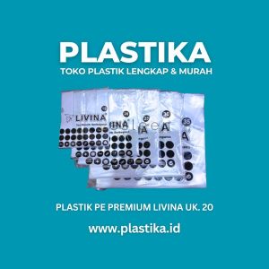 Kantong Plastik Bening Premium Livina Uk. 20 LCR