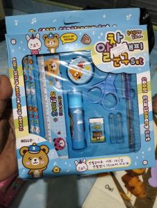 Alat tulis kotak good stationary set biru