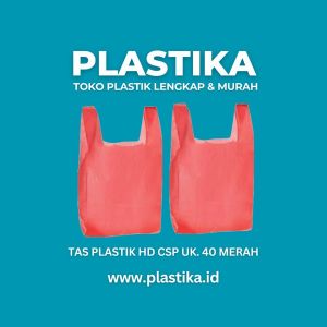Kantong Plastik HD CSP Merah Uk. 40 GDG