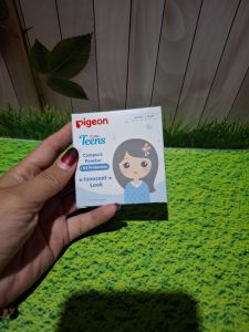 Pigeon teens compact powder refil uv shade pure white
