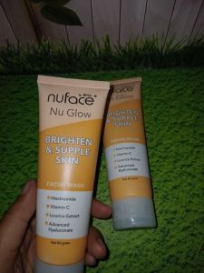 Nuface nu glow brighten facial wash  