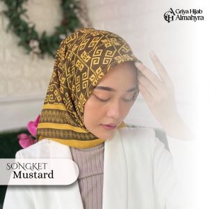 Tryspan Premium Songket - Mustard