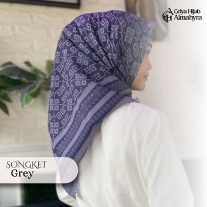 Tryspan Premium Songket - grey