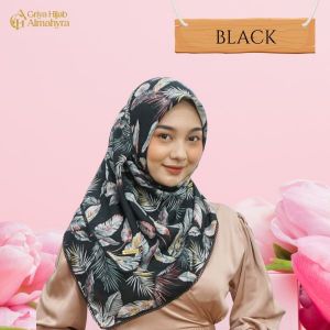 Chiffon Dobby Palm - Black