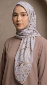 Chiffon Dobby Chain - Silver
