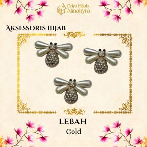 Bros Hijab Lebah - Gold