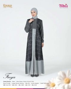 Nibras Rayya Series 2025  Freya Gamis Black