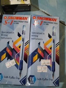 Pena snowman biru 