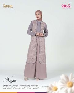 Nibras Rayya Series 2025  Freya Gamis Rosewood XS S M L XL