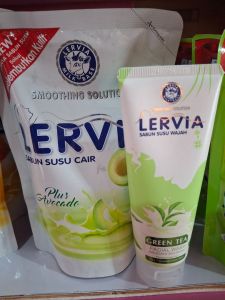 LERVIA SABUN SUSU CAIR (avocado) FREE FACIAL WASH