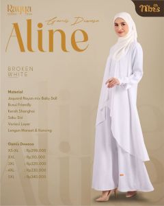 Nibras Rayya Series 2024  Aline Gamis White XL