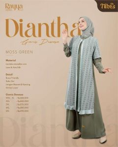 Nibras Rayya Series 2024  Diantha Gamis Most Green XL