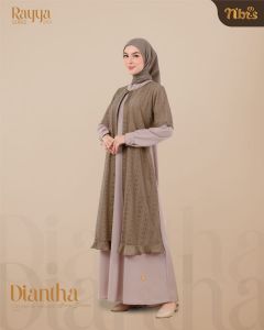 Nibras Rayya Series 2024  Diantha Gamis Cashmere Brown XL
