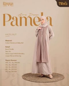 Nibras Rayya Series 2024  Pamela Gamis Hazelnut  XS M  XL