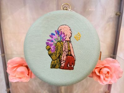 Tas Clucth Girly - Sage