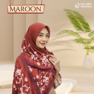 Tryspan Premium Floral Clasik - Maroon