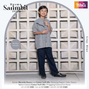 BASMA KOKO ANAK GRAY BLUE L8