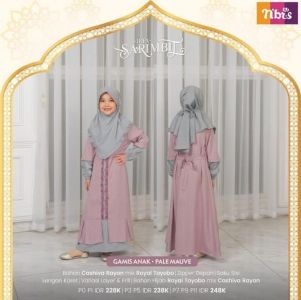 IFFA GAMIS ANAK PALE MAUVE P7 P9