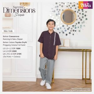 DIMENSIONS KOKO ANAK PURPLE L4 L6