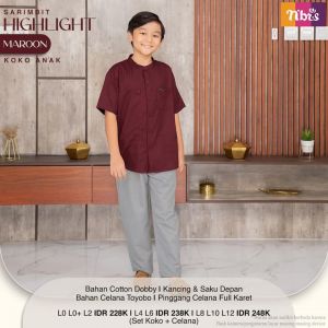 HIGHLIGHT KOKO ANAK MAROON L8 L10