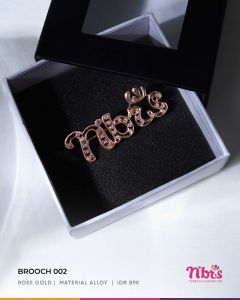 BROOCH 002 ROSE GOLD
