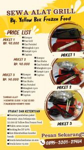Sewa Alat Grill Paket 1