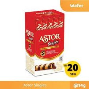 ASTOR SINGLES BOX COKLAT 15.5G ISI 20