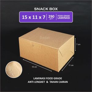 DUS KOTAK SNACK TEBAL/KILAT ISI 50