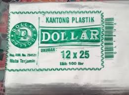 PLASTIK PP 10X25 DOLLAR HIJAU