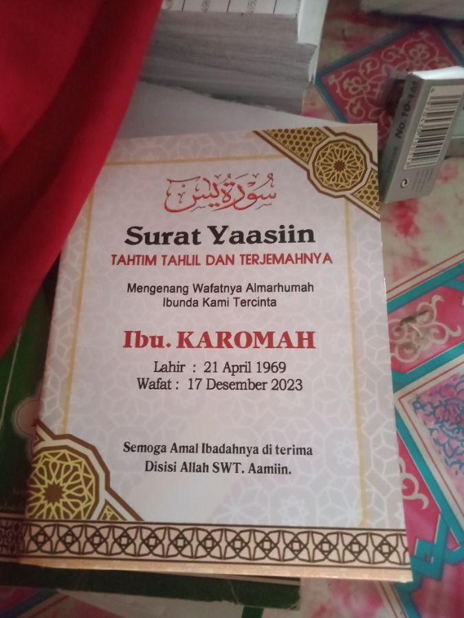 Cetak buku Yasin 126 hal