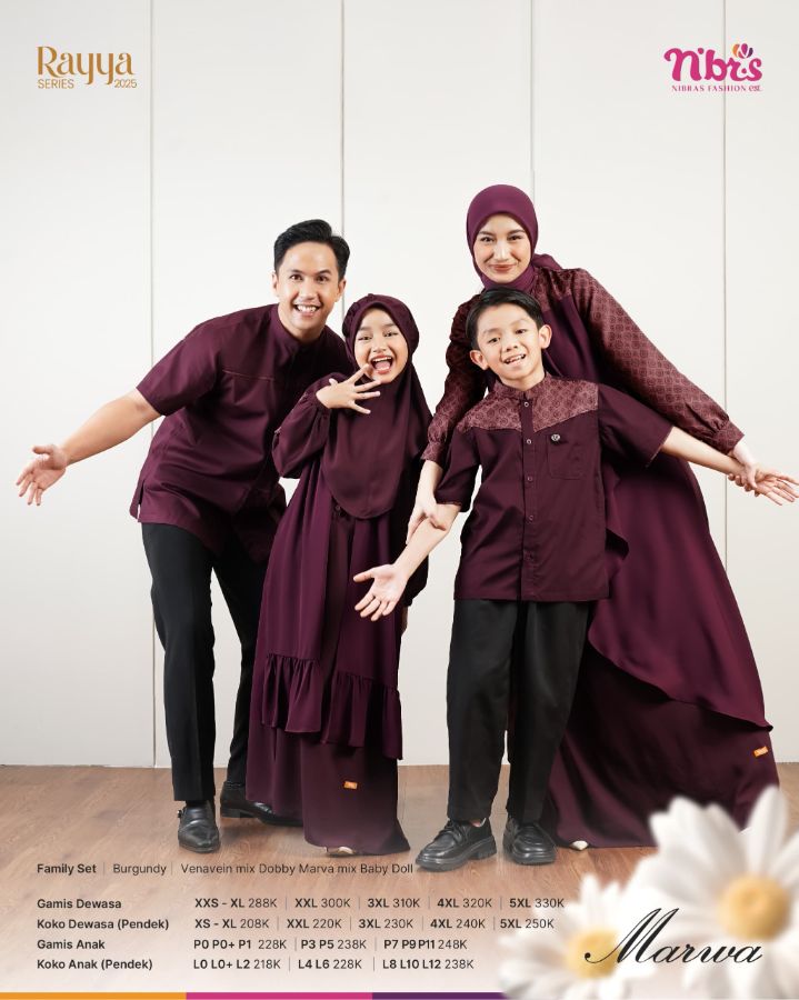Marwa Gamis Burgundy