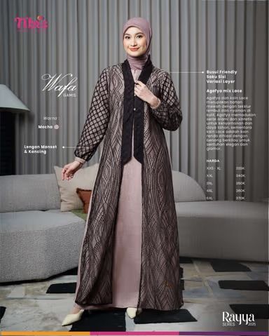 Wafa Gamis Mocha