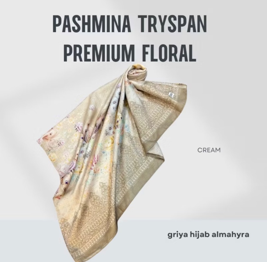 Tryspan Premium Floral - Cream