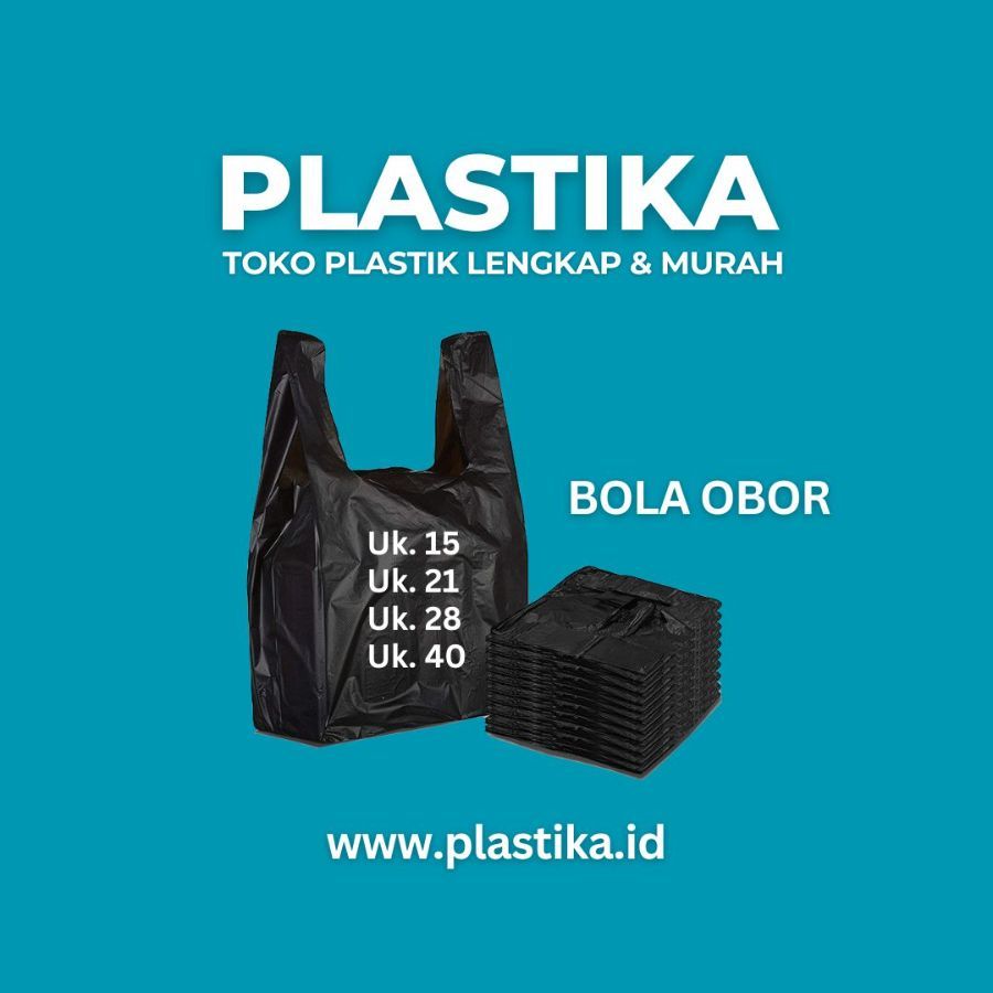 Tas Kantong Plastik HD Bola Obor Hitam 40 @50
