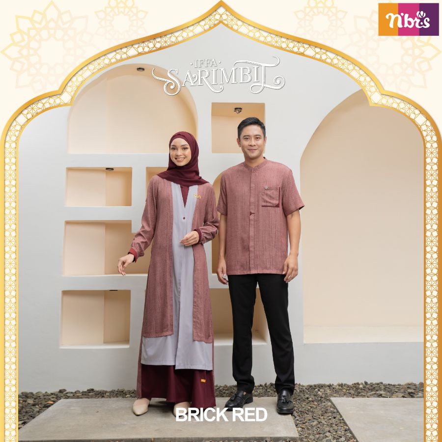 Iffa gamis brick red XL 