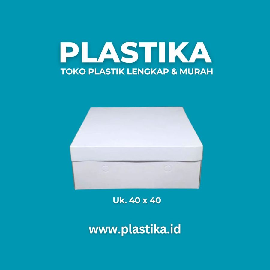 Dus Kue Tart Putih 40x40x12 Mjs @10