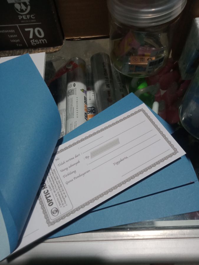 Cetak Nota Kontan Satuan F4/4 min 4 gepok