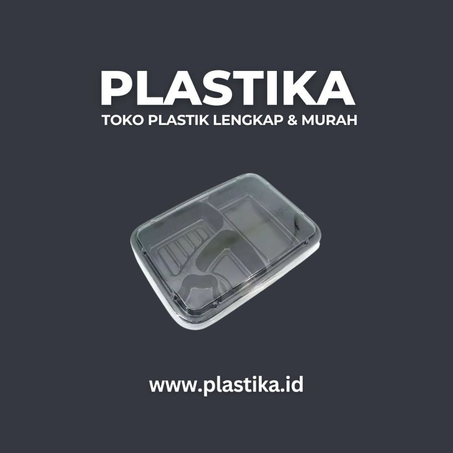 Bento PET Hitam L4 RTR 234 B Interpack LCR @50