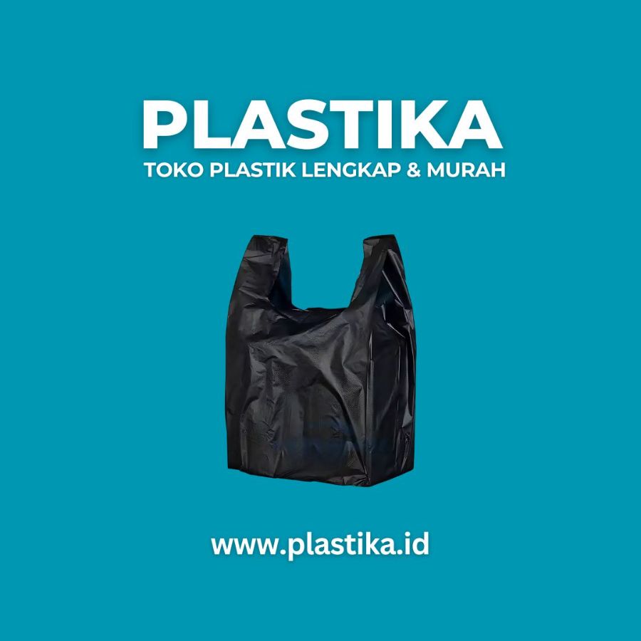 Kantong Plastik HD K Jeruk Hitam 15 x 32 @200 Lbr