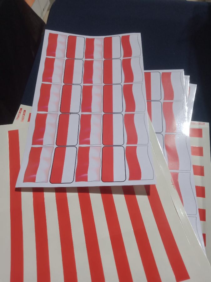 Stiker bendera set