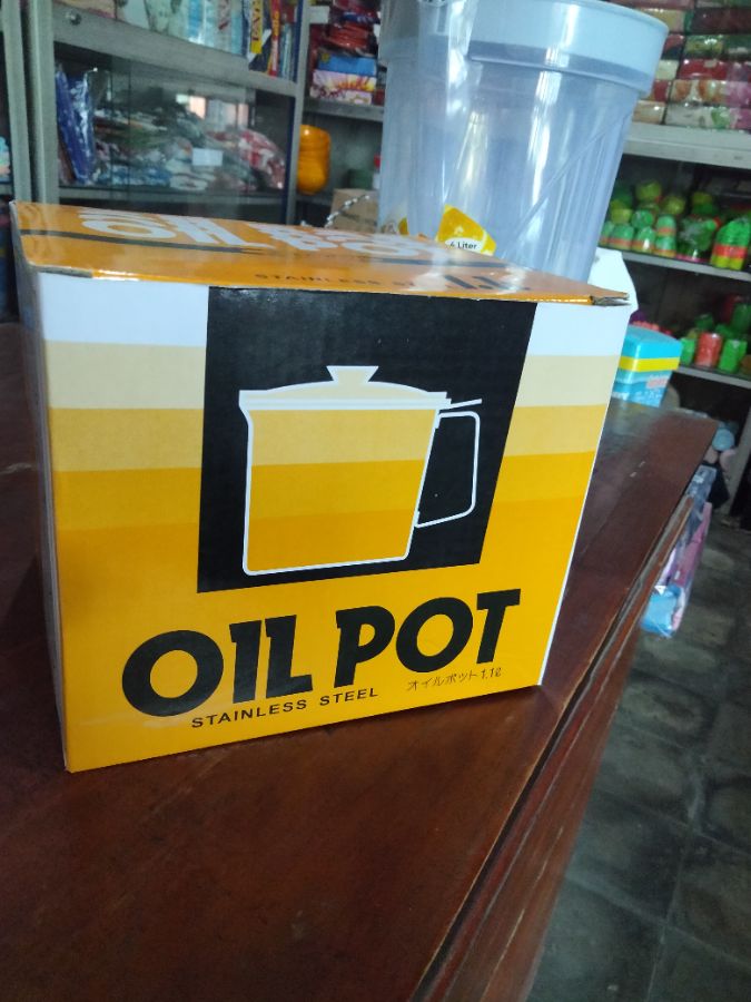 OIL POT 1.1LT STAINLESS 