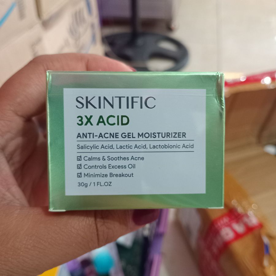 Skintific 3X ACID Anti Acne Gel Moisturizer 30gr