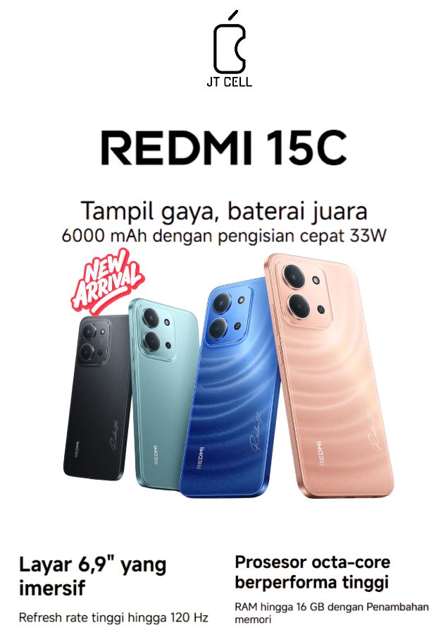 REDMI 15C 6+128GB