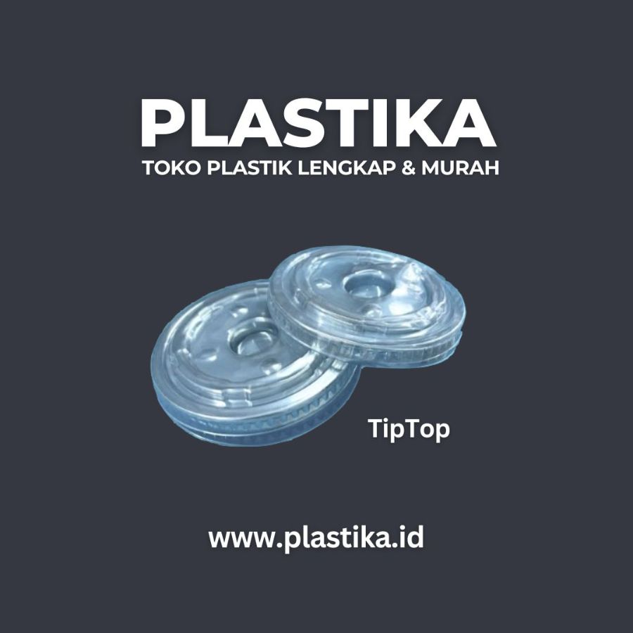 Tutup Gelas Datar Bening TipTop SPTT @50