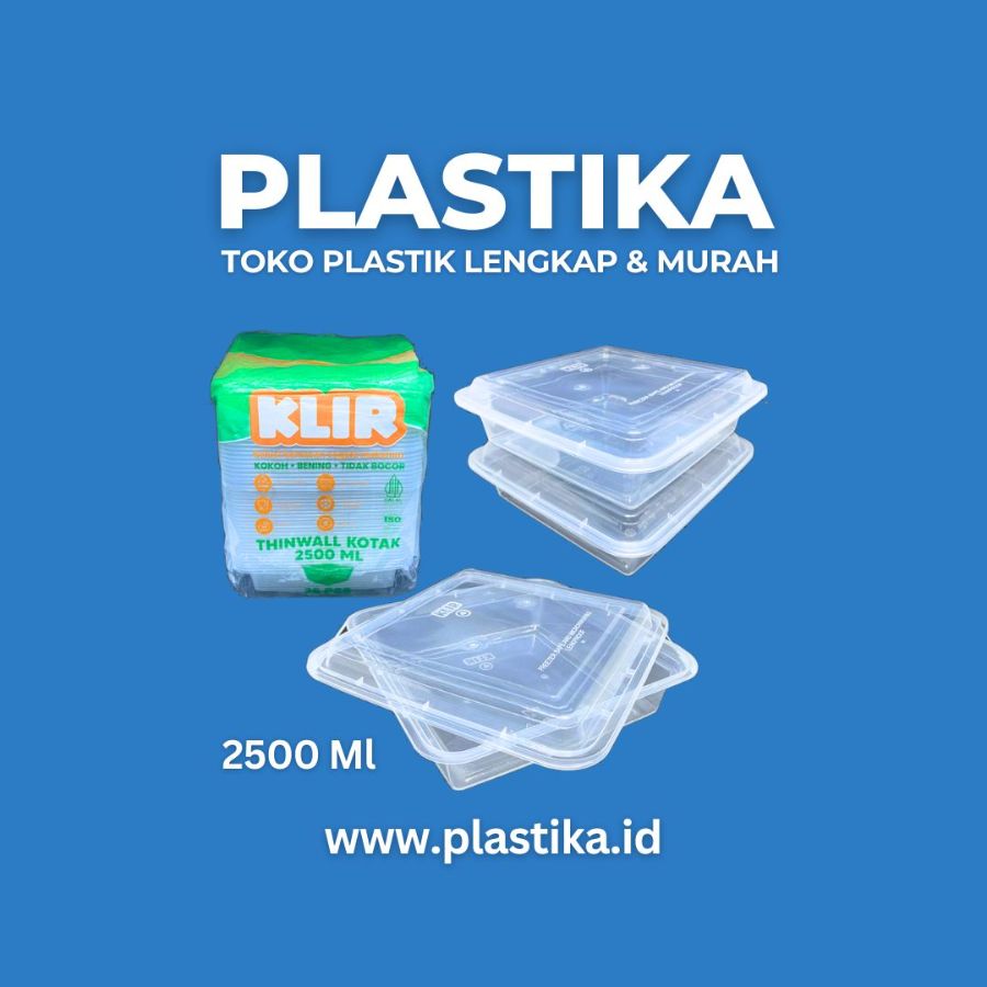 Thinwall Square Klir 2500 Ml SPTT @25 to @5