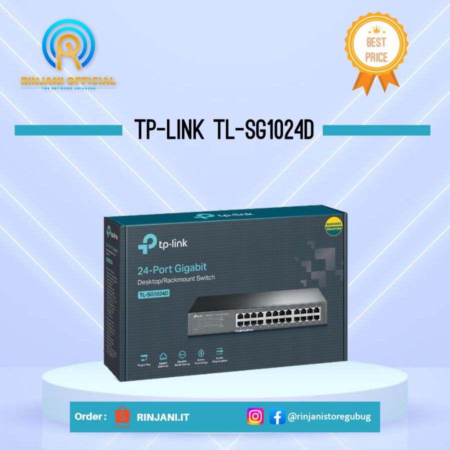TPLINK RACKMOUNT SG1024D 24PORT GIGABIT