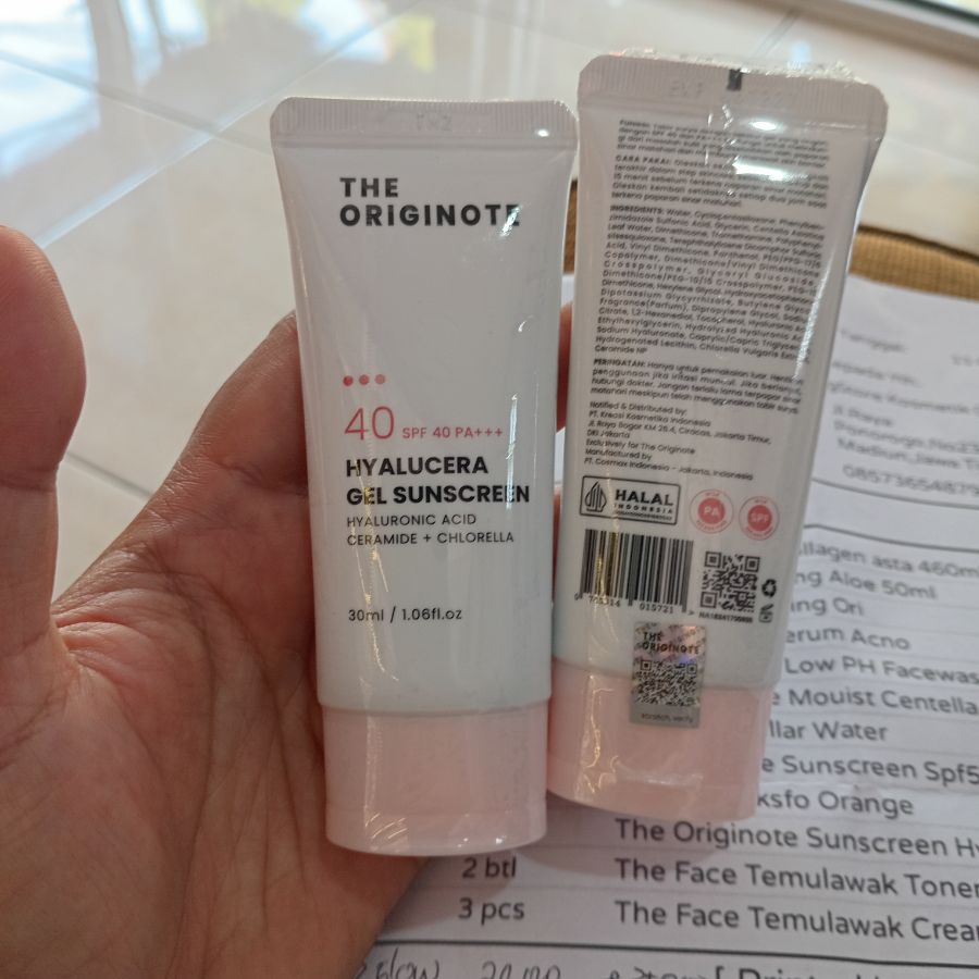 The Originote Hyalucera Gel Sunscreen