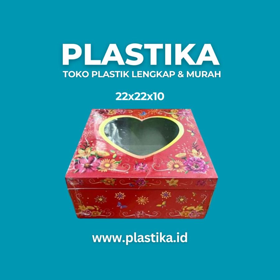 Dus Kue Tart Hati 22x22x10 Mjs @10