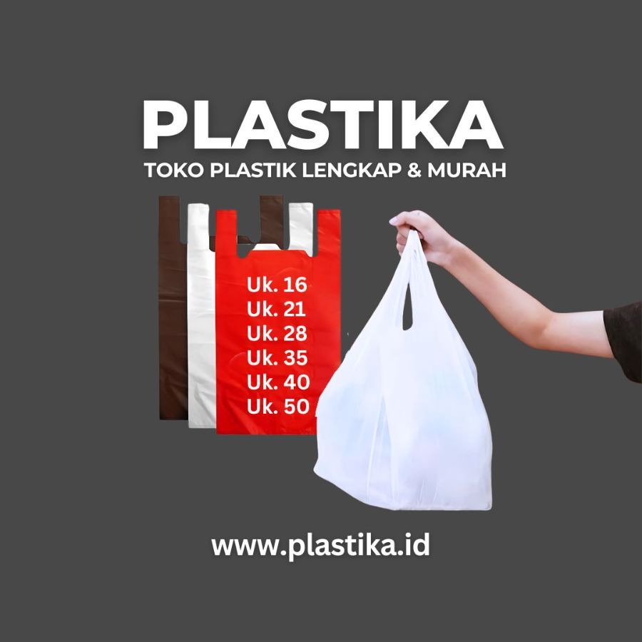 Kantong Plastik Kresek HD Tifico Putih UGL Uk. 35 @40