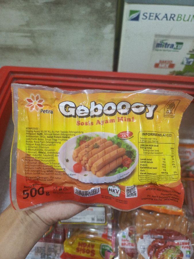 Geboy Sosis Ayam Mini isi 28